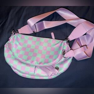 Iris and Rainbow Crossbody Saddle bag